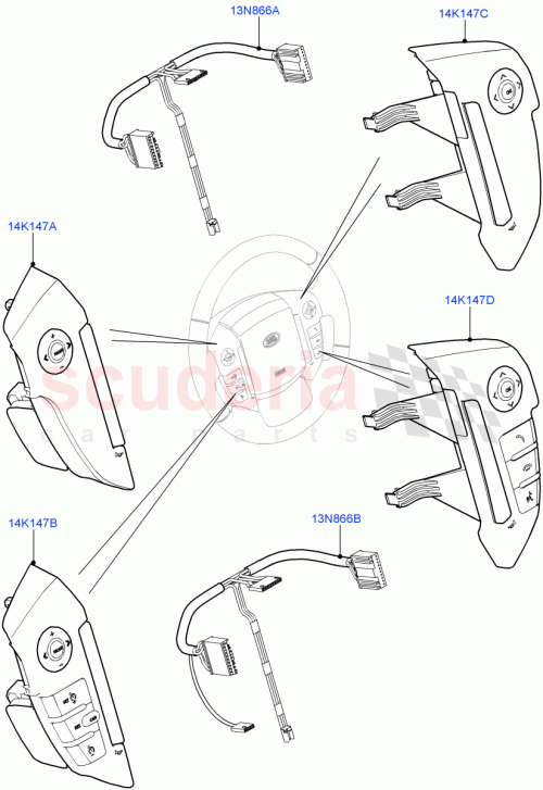 Part Diagram for Land Rover LR051624